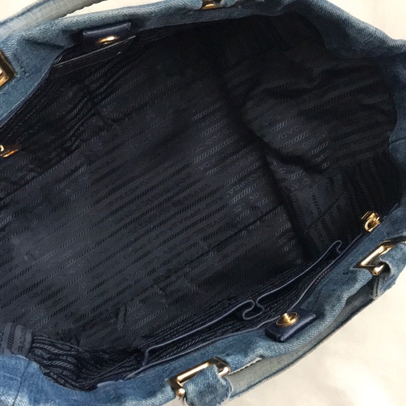 Authentic Prada Denim Tote Bag - Picture 8 of 16